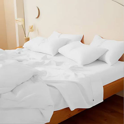 Plain White Bedding King Size 6 x 6